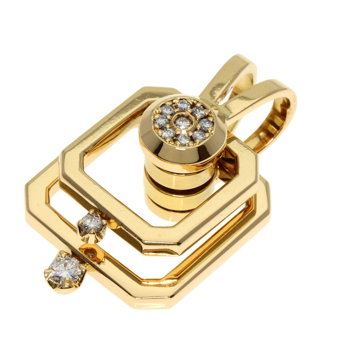 専用です。ウォルサム　大型 スウィングペンダントヘッド　YG ダイヤモンド 専用です。ウォルサム 大型 スウィングペンダントヘッド YG