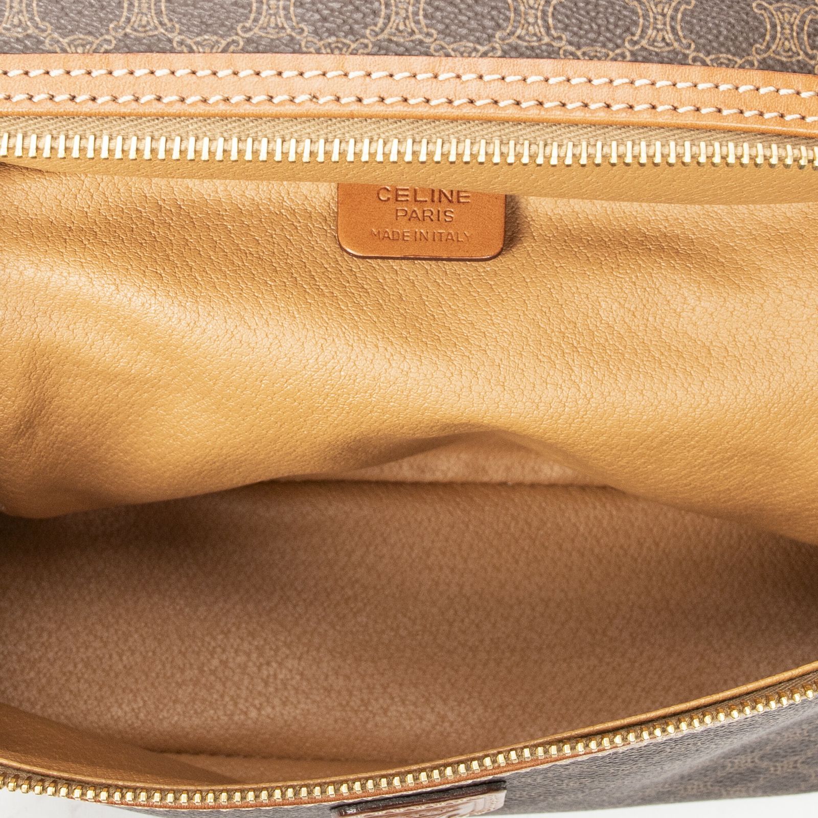 CELINE セリーヌヴィンテージバニティケース茶色マカダムPVCキャンバスA NEXPOTALLINN_EU