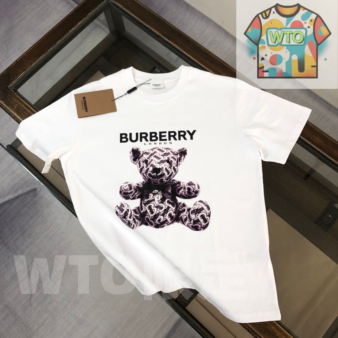 本日限定特価】Burberry 春夏 小熊プリントTシャツ [本日特価