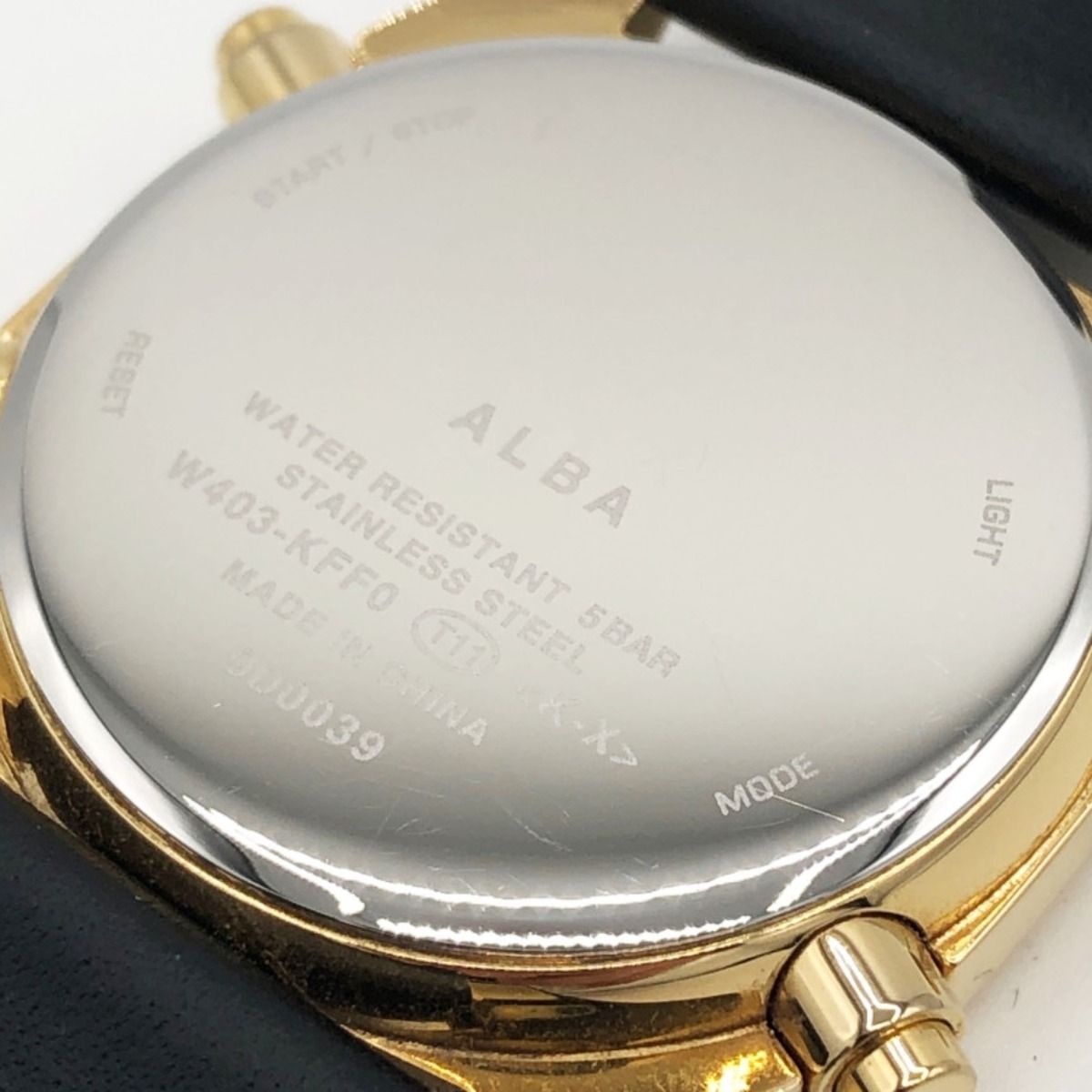 〇〇ALBA アルバ Fusion 腕時計 AFSM403 ブラック x ゴールド - メルカリ