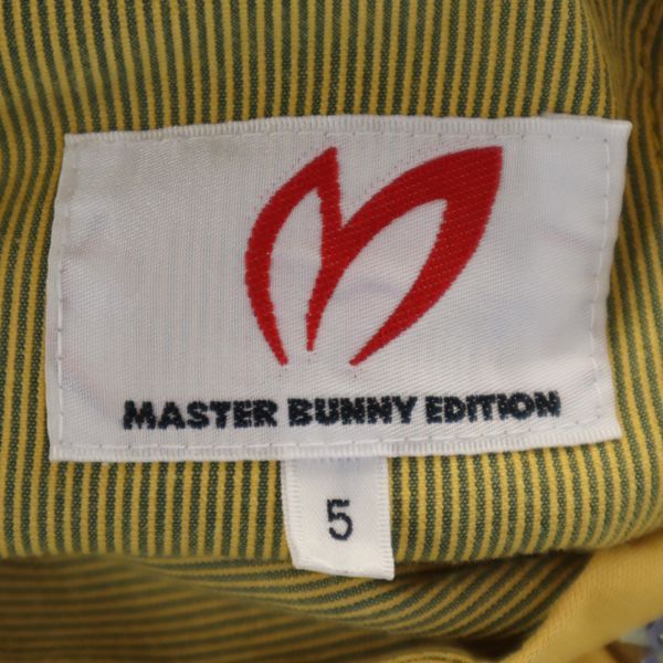 マスターズバニーエディション ゴルフ ロゴ刺繍 パンツ 5 イエロー MASTER BUNNY EDITION メンズ 【220826】 【中古】