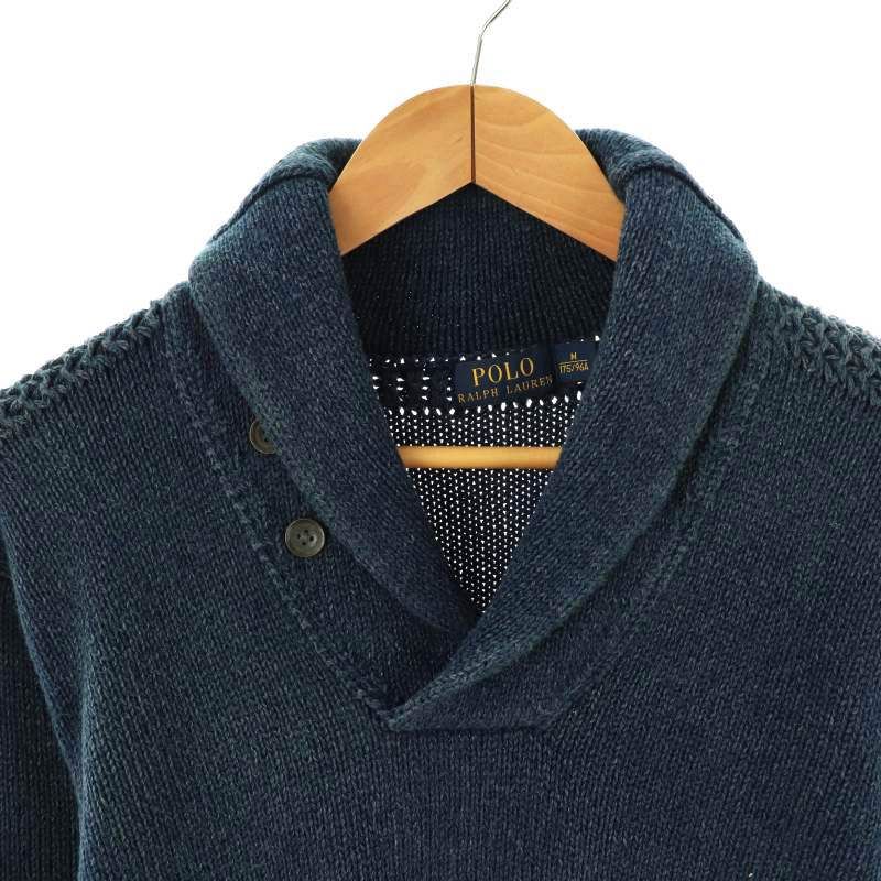 Polo Ralph Lauren 00s ショールカラー　ニット　セーター 00s LAUREN ラルフローレン ネイティブ柄 ショールカラー