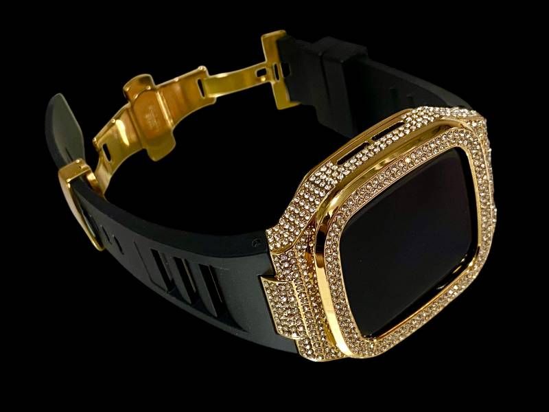 アップルウォッチケース 互換性カスタム カバー 保護 ギフト 42 44 45 46 キラキラ ベルト レザー バンド series 4 5 6 7 8 9 10 11 se1 2 3 KG1 CHRISTIANNAURATH_COM_BR