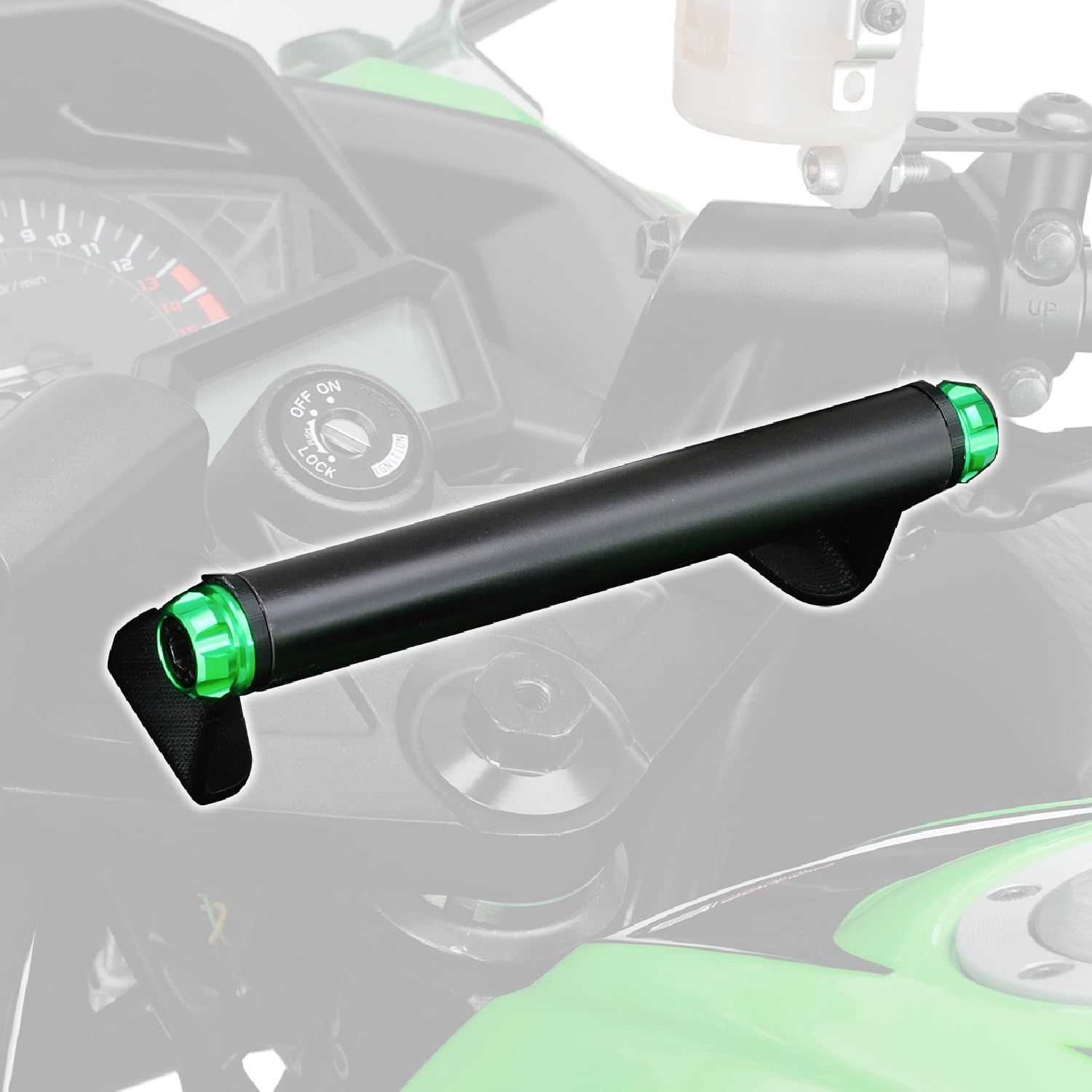 ライムグリーン マルチバーホルダー 17867 Ninja250/250R専用