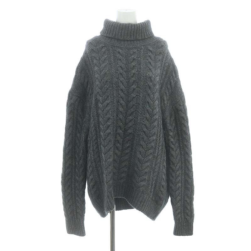 美品✨ドゥーズィエムクラス　Hamiltonケーブルプルオーバー　グレー ミューズドゥーズィエムクラス／Hamiltonケーブルプルオーバー