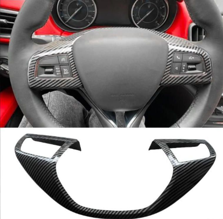 マセラティ ギブリ レヴァンテ ステアリングパネルカバー カーボン調 2016-2021