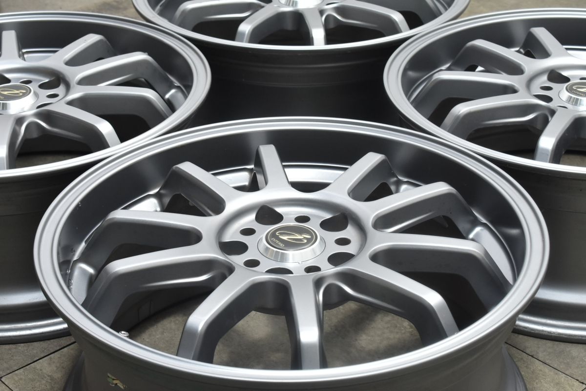 5ZIGEN INPERIO Sports RS-1 18in 7.5J 52 PCD114.3 4本 ノア ヴォクシー ステップワゴン ヴェゼル アクセラ レヴォーグ