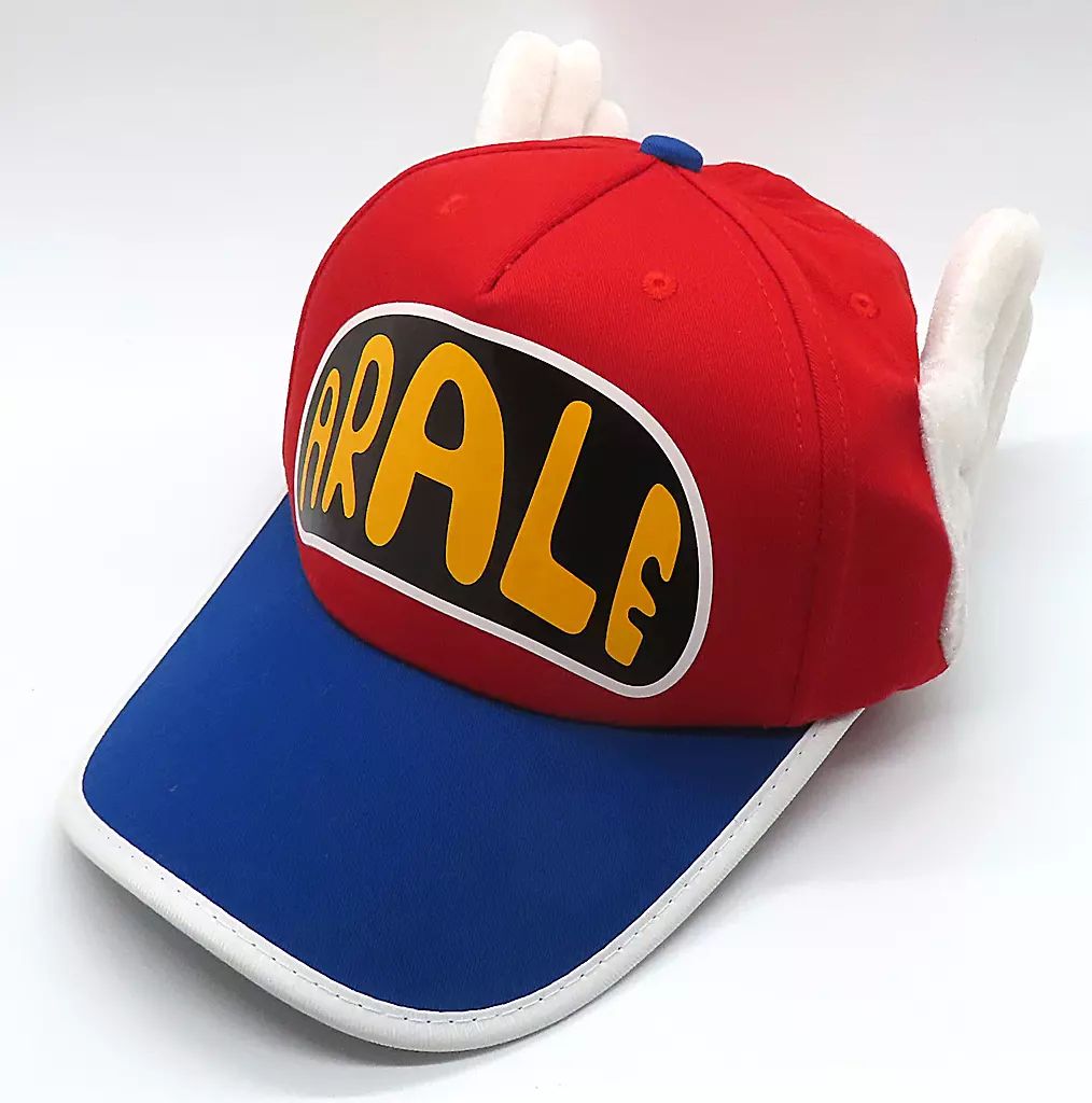 中古】衣類 則巻アラレ キャップ レッド×ブルー 「Dr.スランプ アラレ