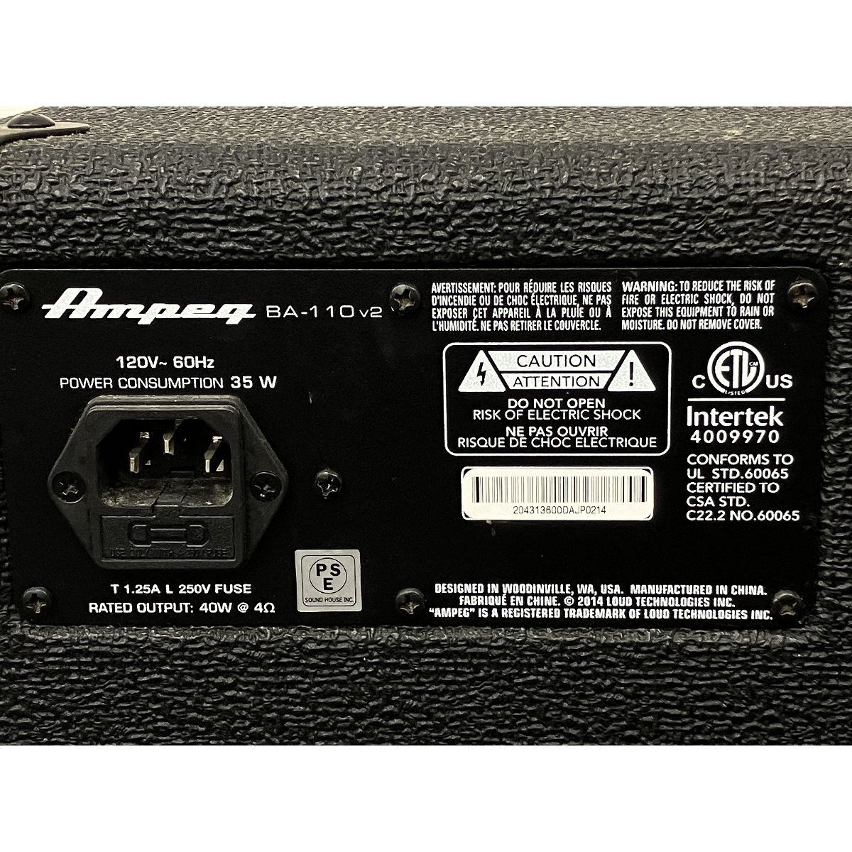 Ampeg アンプ BA-110 V2 アンペグ ベースコンボアンプ 小型 音響機材 K10544668