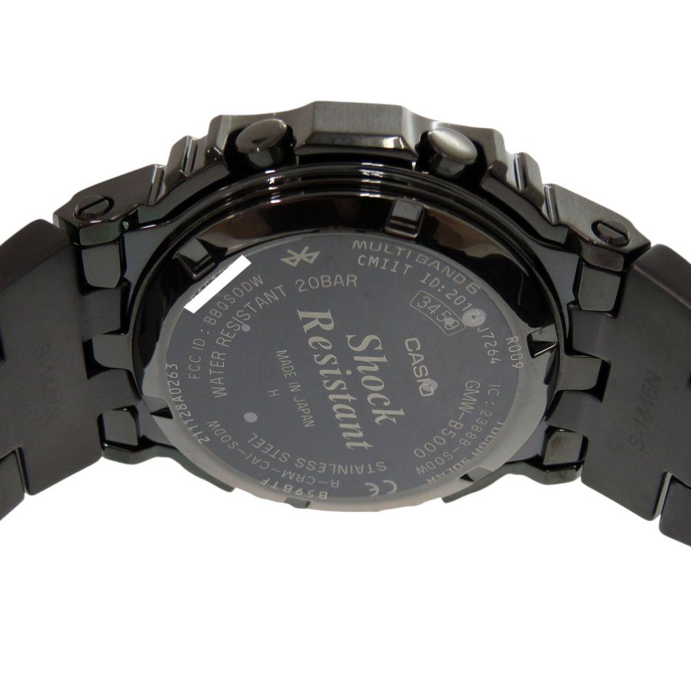 新品同様 カシオ G-SHOCK フルメタル GMW-B5000GD-1JF SS ブラック 