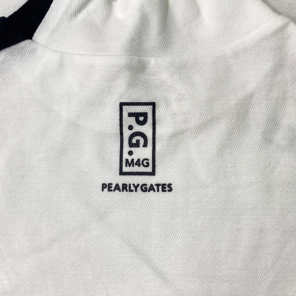 PEARLY GATES ゴルフシャツ ホワイト ハイネック サイズ2 サイズ：2 PEARLY GATES パーリーゲイツ 2023年モデル