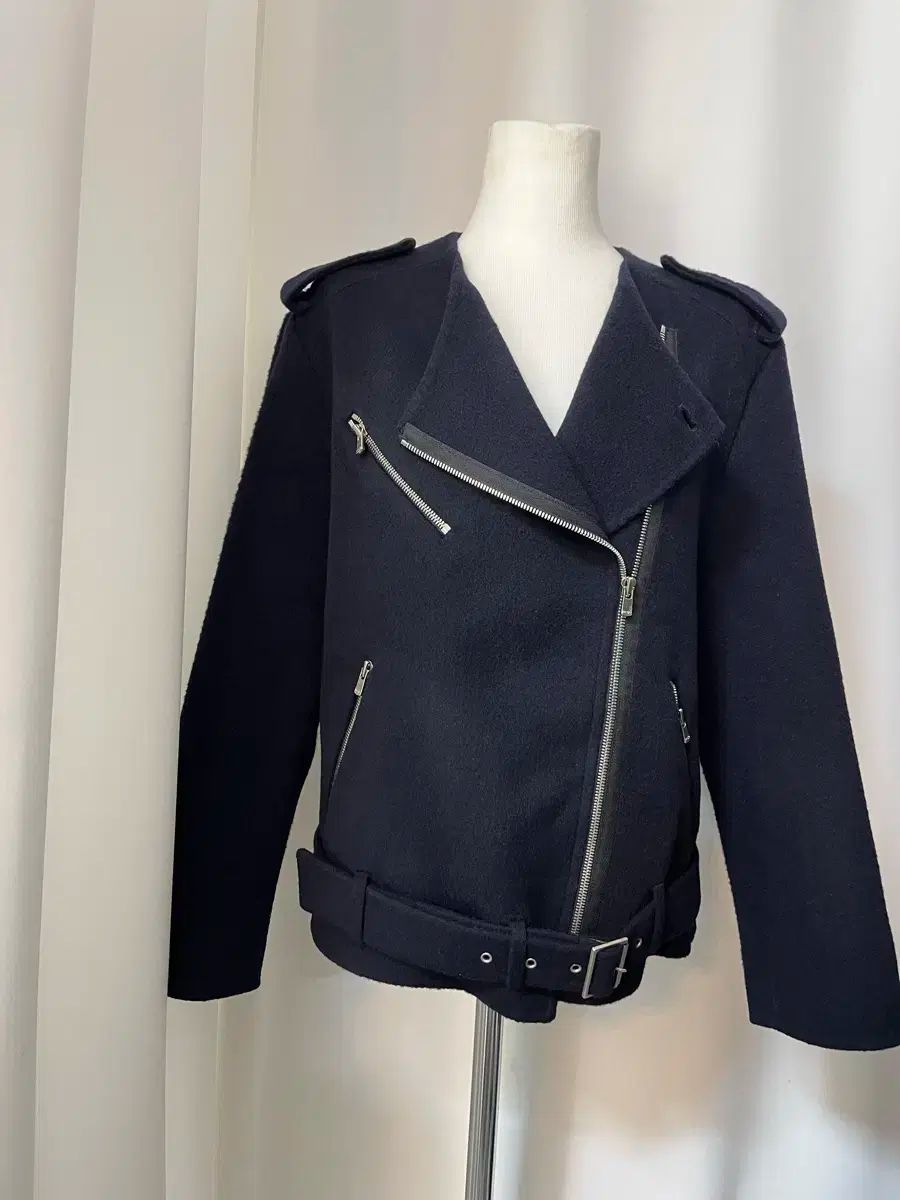 2015年 maje ネイビー ライダージャケット サイズ39