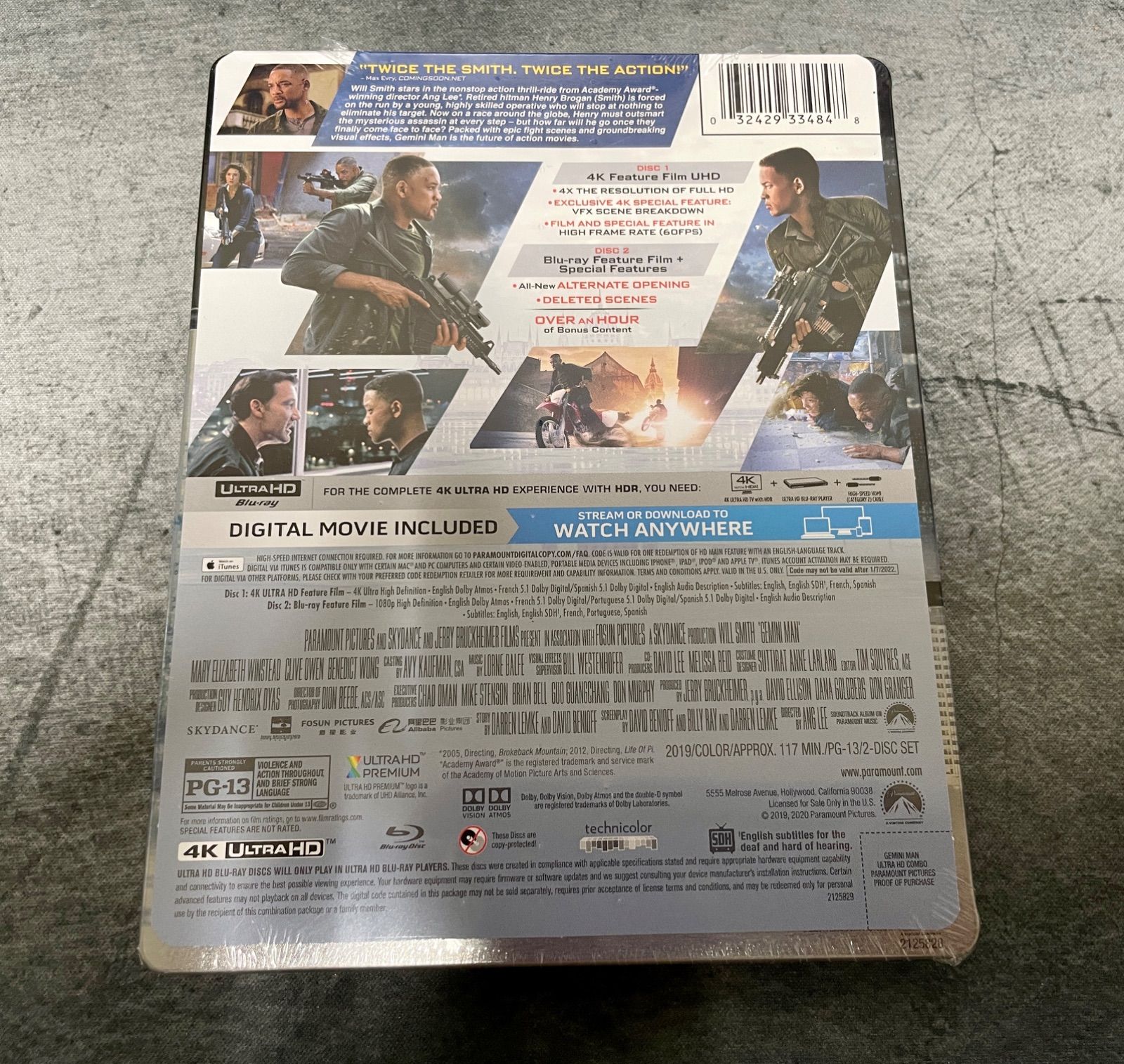 Blu-ray ジェミニマン 4K ULTRAHD ブルーレイディスク スチール