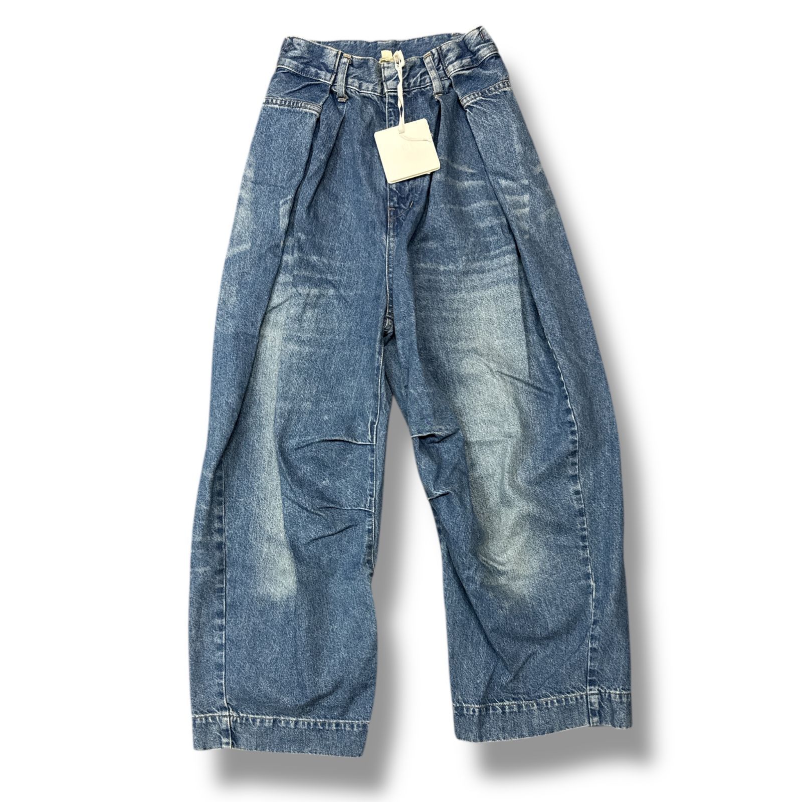 参考上代50600円 未使用品 BASE MARK 23SS Tuck Denim ワイドタック 