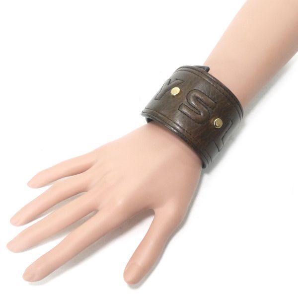 イブサンローラン　リブゴ－シュ　ブレスレット　皮小物　【未使用】 楽天市場】イブサンローラン ブレスレット（ジュエリー