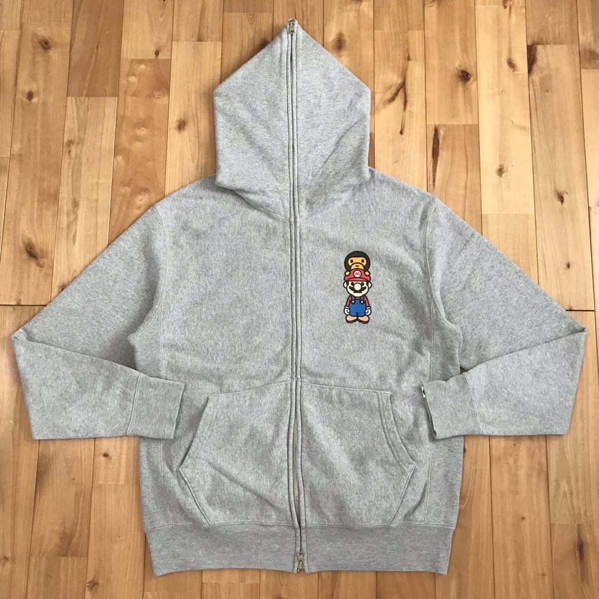 A BATHING APE マリオ　フルジップパーカー Nintendo × BAPE マリオ マイロ フルジップ パーカー Sサイズ