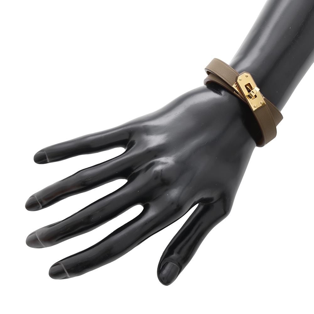 ルメス ブレスレット ミニ・ケリー・ドゥブルトゥール エトゥープ  