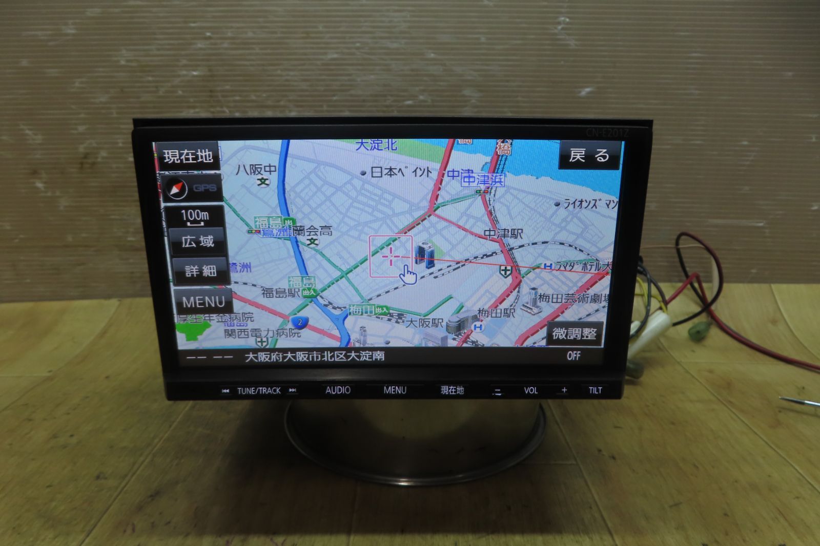 付 F4092 スズキ 99000-79AG1 パナソニック CN-E201Z メモリーナビ 地図2014年 CD再生OK 配線セット付