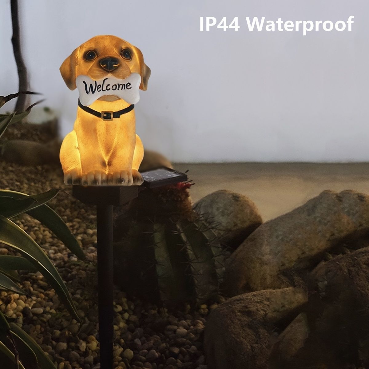 可愛いウェルカムドッグ 園芸 オブジェ ガーデン オーナメント 375-220