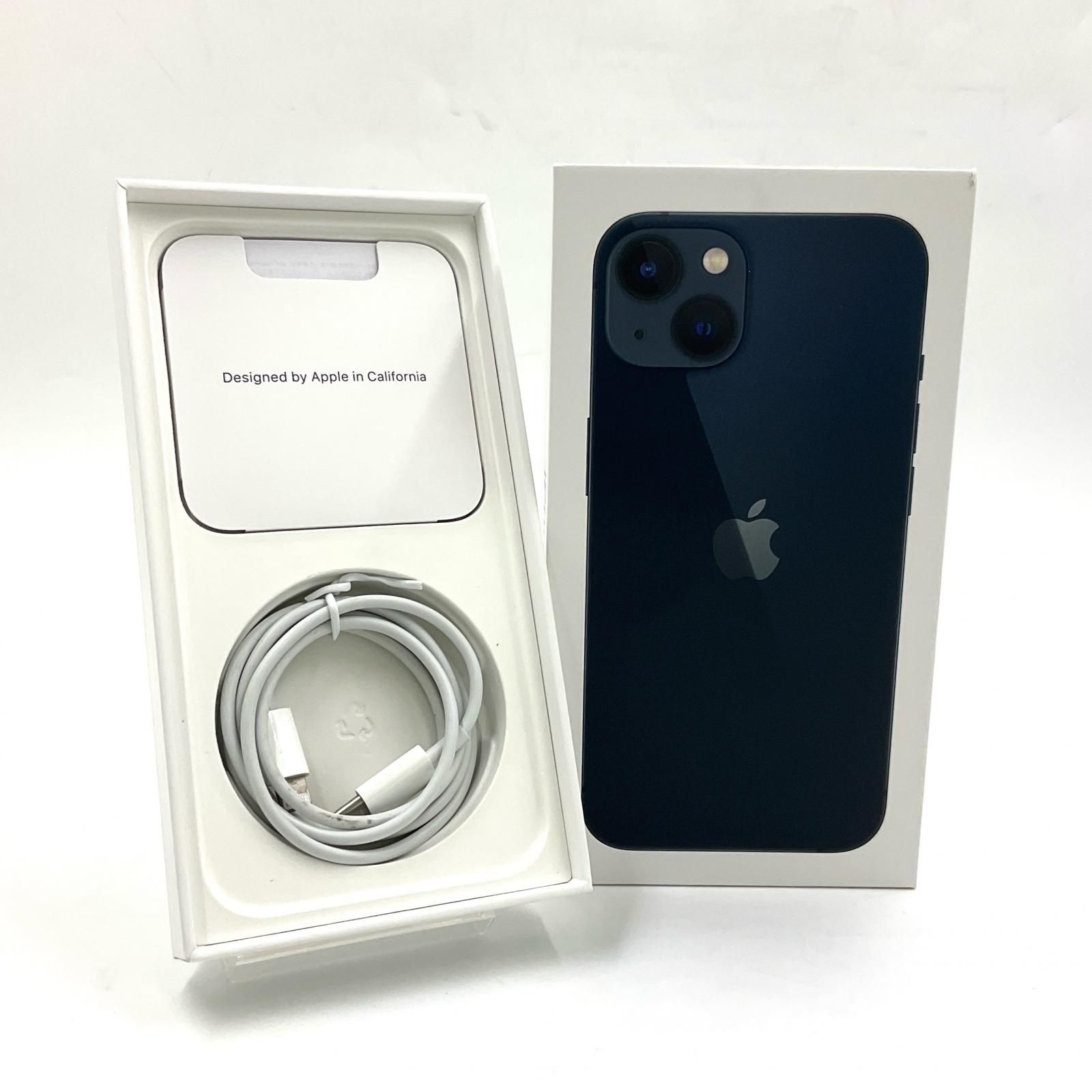 全額返金保証】【最速発送】Apple iPhone 13 128GB ミッドナイト SIM 