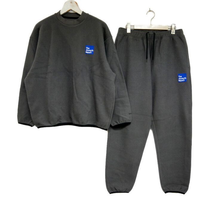 everyone×ALWAYTH×AKAD エブリワン オルウェイズ オルウェイス 国内正規 24SS pique sweat suit ピケスウェットスーツ スウェットパンツ セットアップ GRAY グレー M