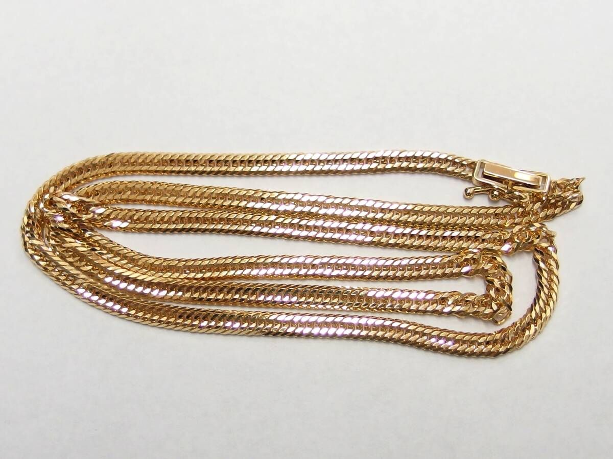 極美品 K18金ネックレスAU(750金)刻印あり ディース 45cm 極美品