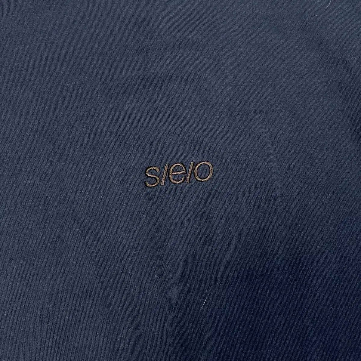 s e o ネイビー クロップド レイヤード 長袖 Tシャツ