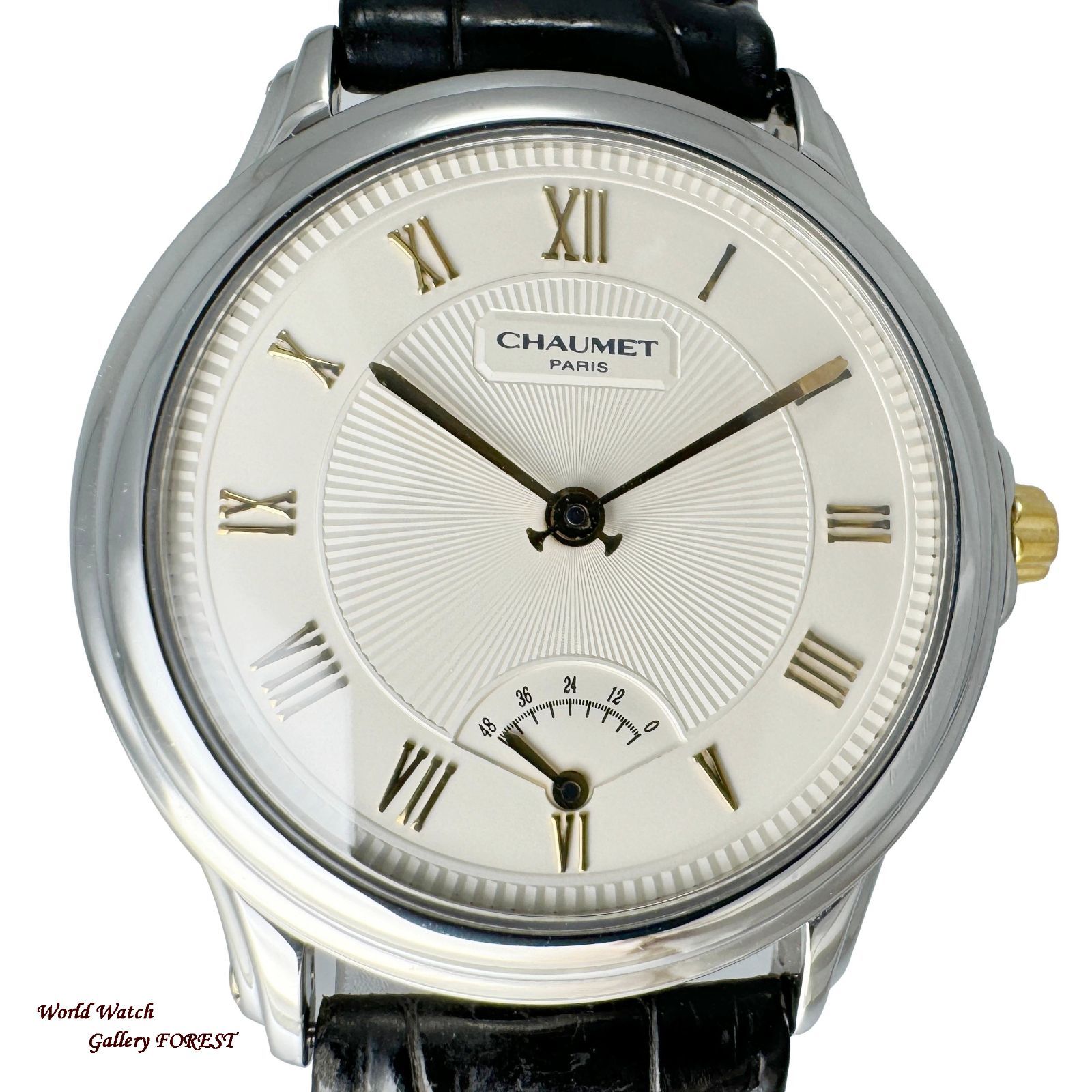 ショーメ CHAUMET☆アクィラ 】パワーリザーブ 22A 681 中古 メンズ 