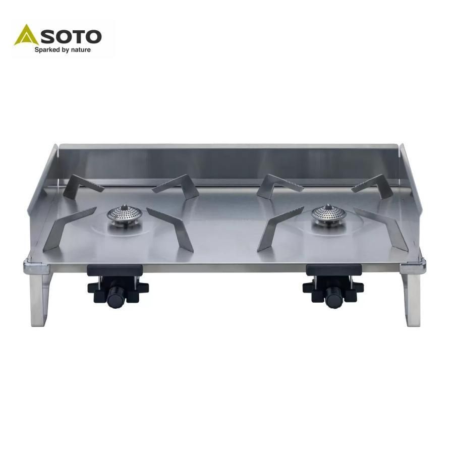 SOTO ソト レギュレーター 2バーナー 収納バッグ付き ST-CS528 防災 備え ガスコンロ カセッコンロ バーナー 卓上 風防 軽量