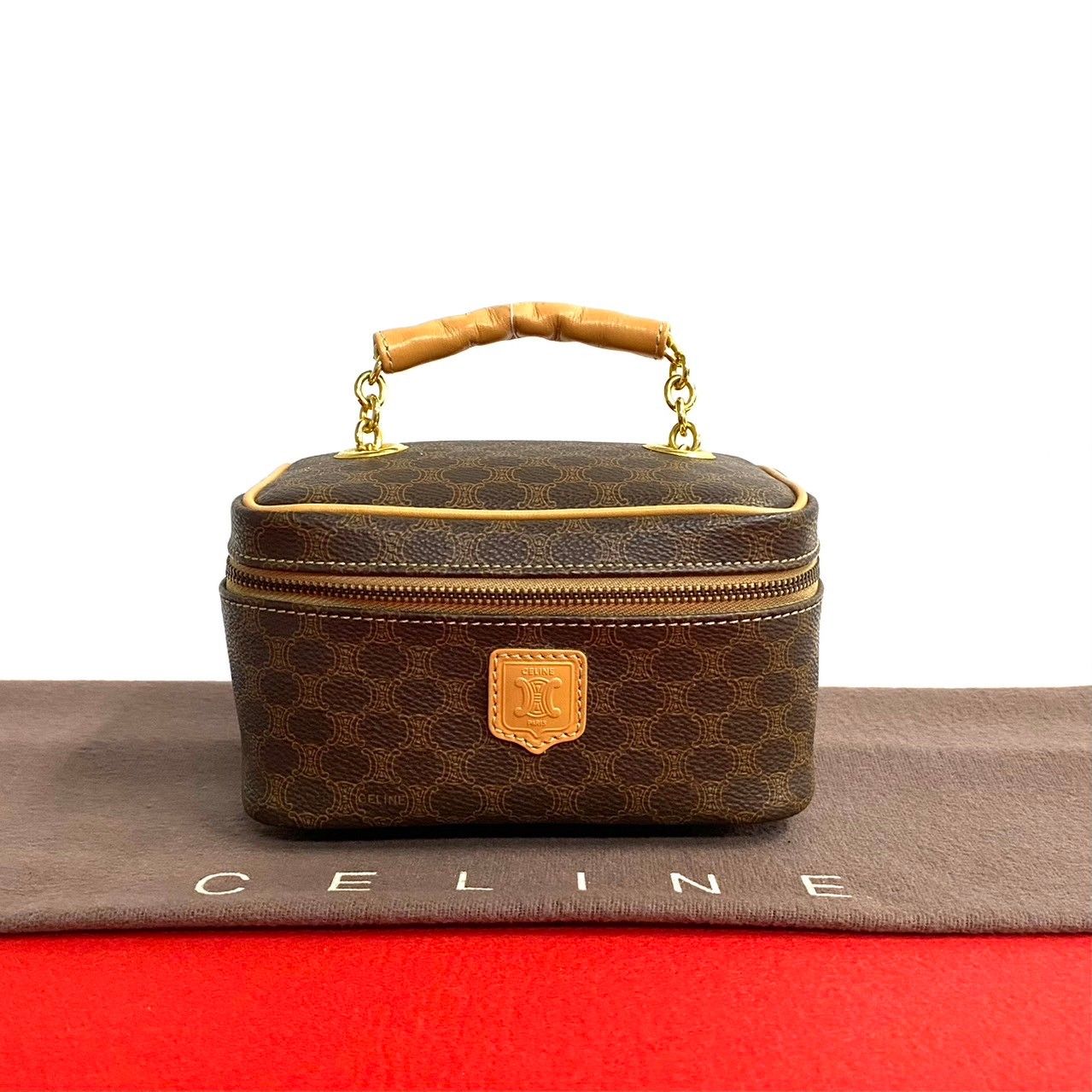 極 美品 CELINE セリーヌ ヴィンテージ マカダム ブラゾン 柄 極 美品 CELINE セリーヌ ヴィンテージ マカダム ブラゾン 柄