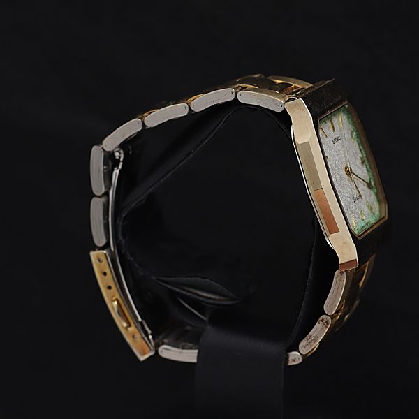 セイコー ドルチェ 9531-5140 QZ ゴールド文字盤 メンズ腕時計 OSW