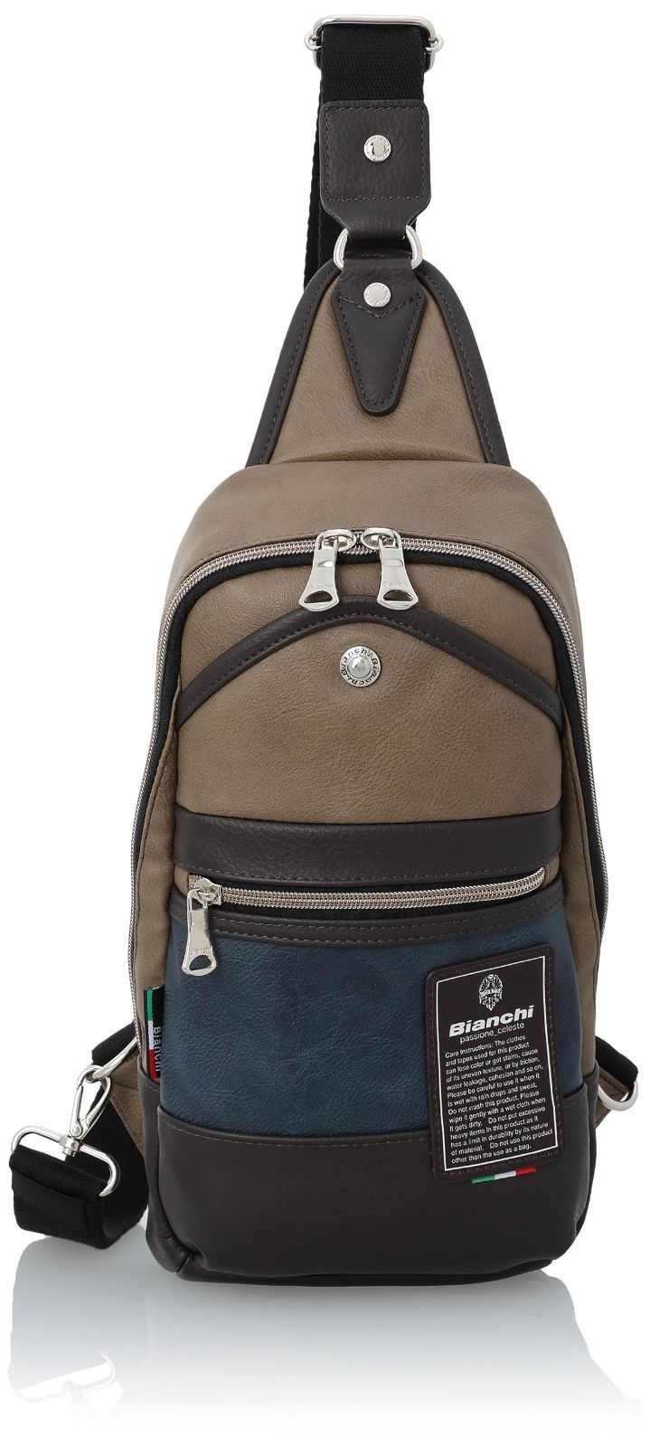 Bianchi ビアンキ ボディバッグ ワンショルダーバッグ A5 キャメル TBPI-02 キャメル ボディバッグ ワンショルダーバッグ NBTC01 ビアンキ