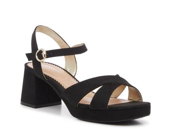 【送料無料】 ケリー＆ケイティ レディース サンダル シューズ Liliena Platform Sandal Black Fabric