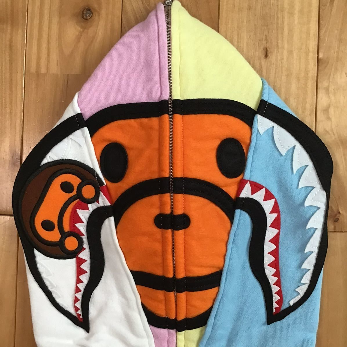 Milo shark full zip hoodie Mサイズ a bathing ape BAPE マイロ