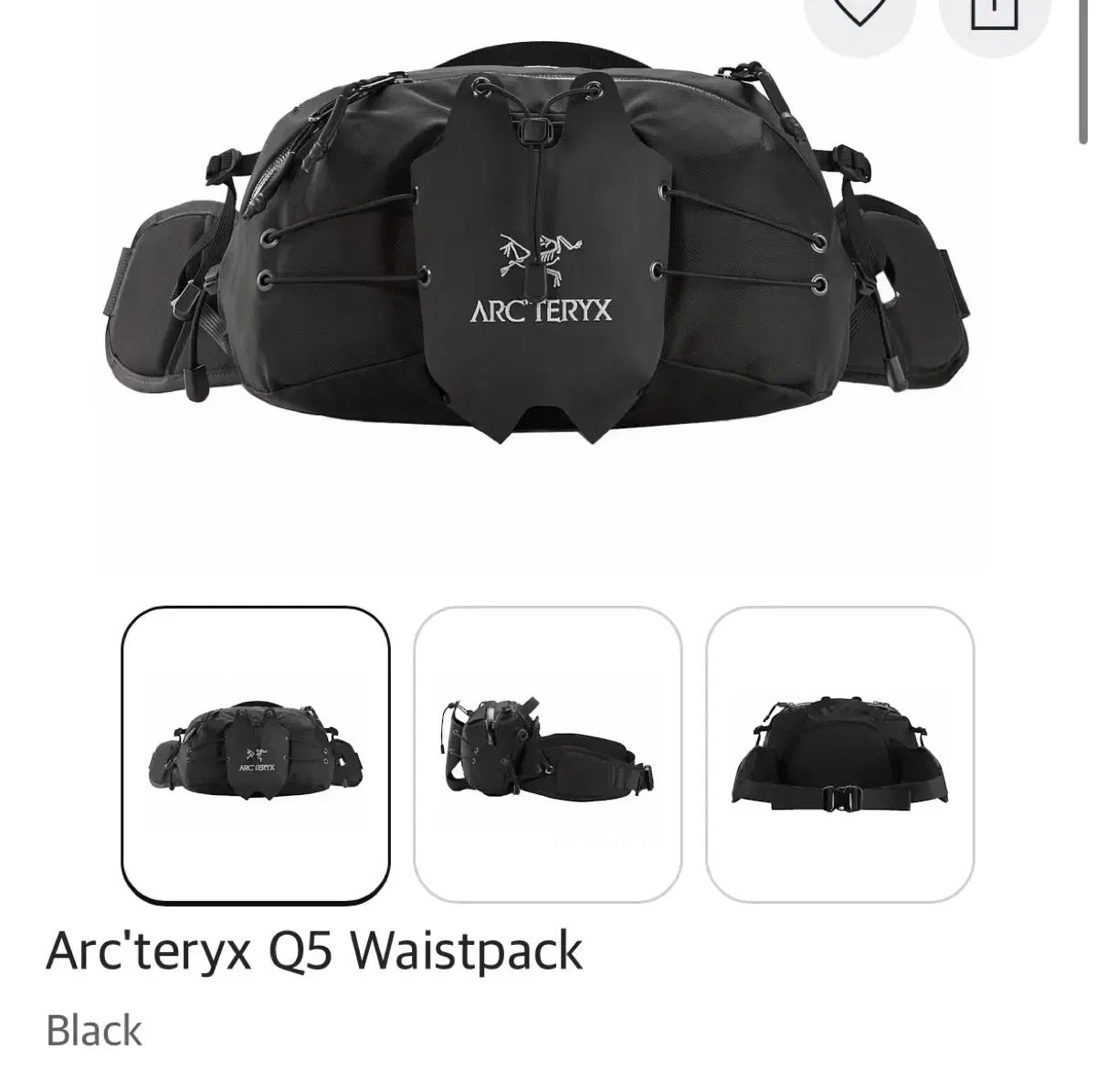 ARC TERYX アークテリクス Q5 ウェストパック ブラック