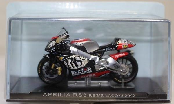 新品  1/24 デアゴスティーニ チャンピオンバイクコレクション　APRILIA RS3　regis laconi 2002 240001023780