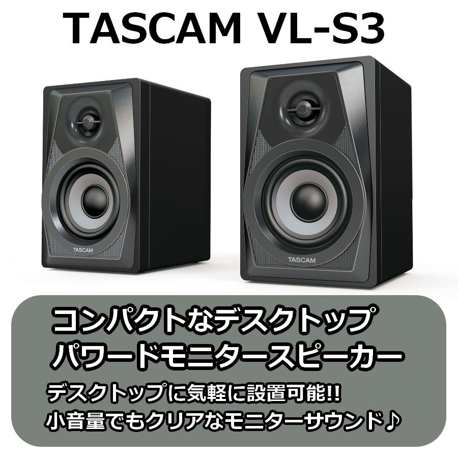 TASCAM VL-S3 スピーカー - スピーカー・ウーファー