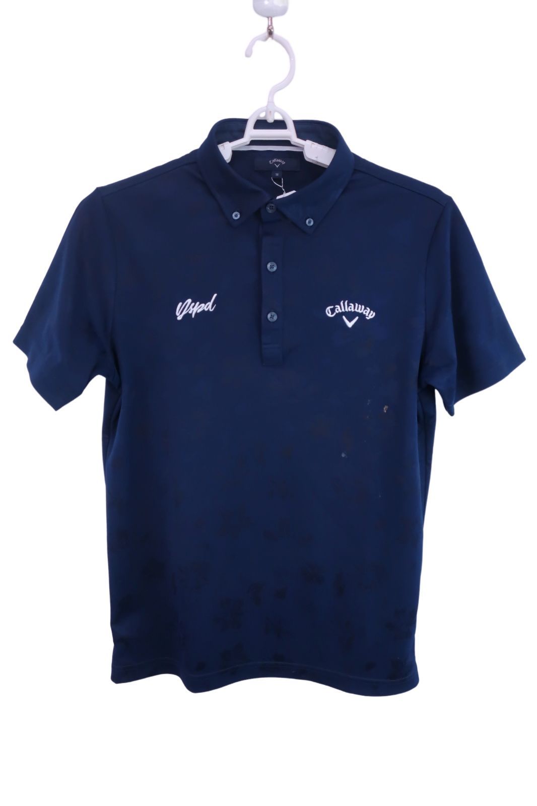 Callaway(キャロウェイ) ポロシャツ 紺 メンズ M 241-1134402 ゴルフウェア 2310-0058 中古