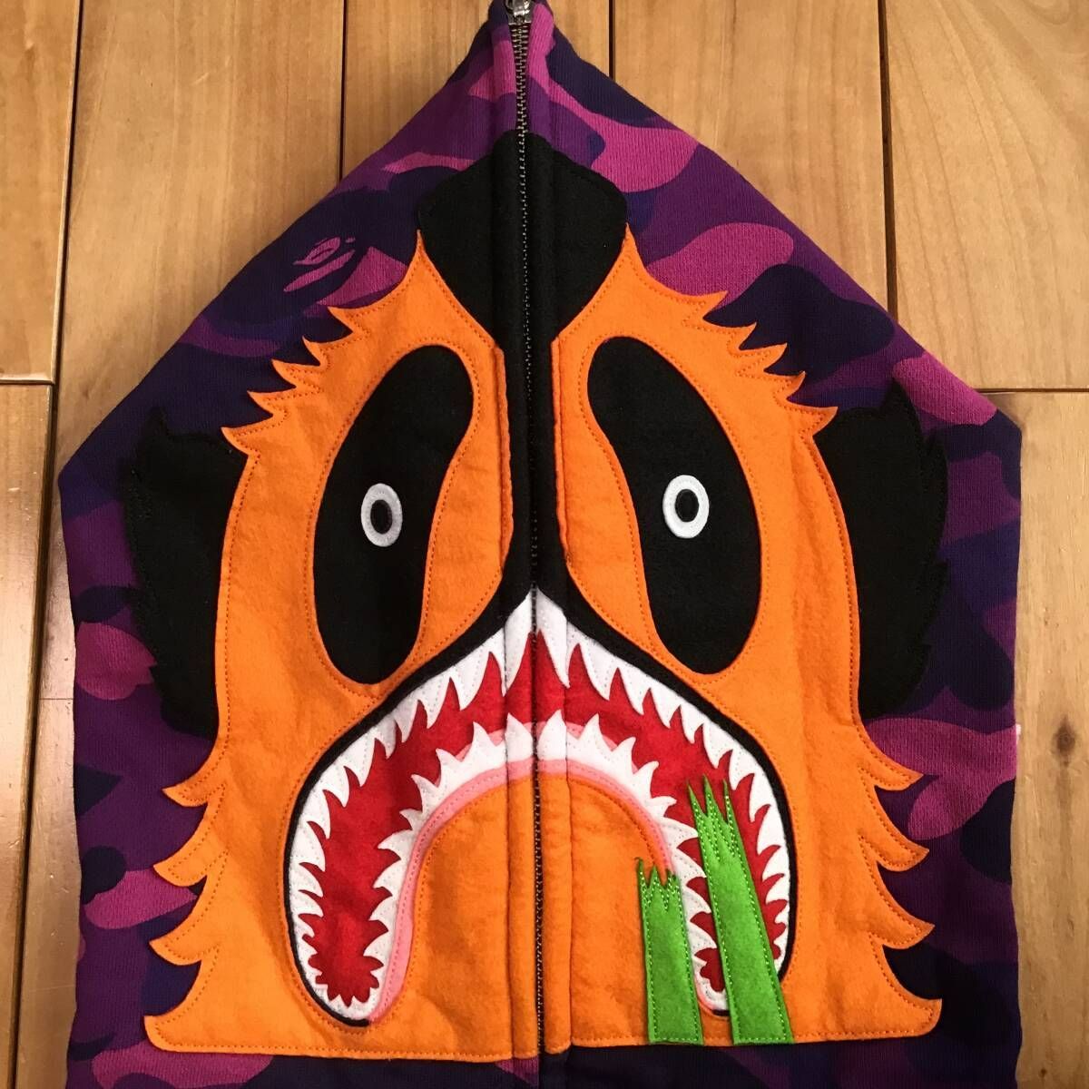 Purple camo パンダ パーカー Lサイズ panda full zip hoodie a 