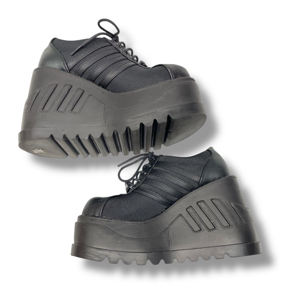 DEMONIA STOMP-08 厚底スニーカー BLACK 地雷 サブカル