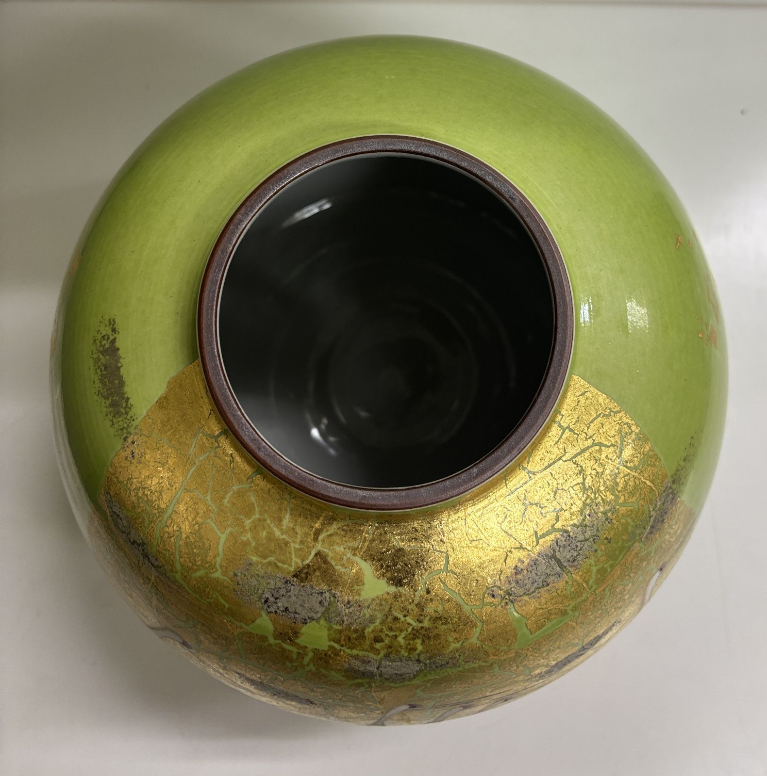 現状品 九谷焼 金箔鶴 光陽作 花瓶 壺 瓶 - メルカリ