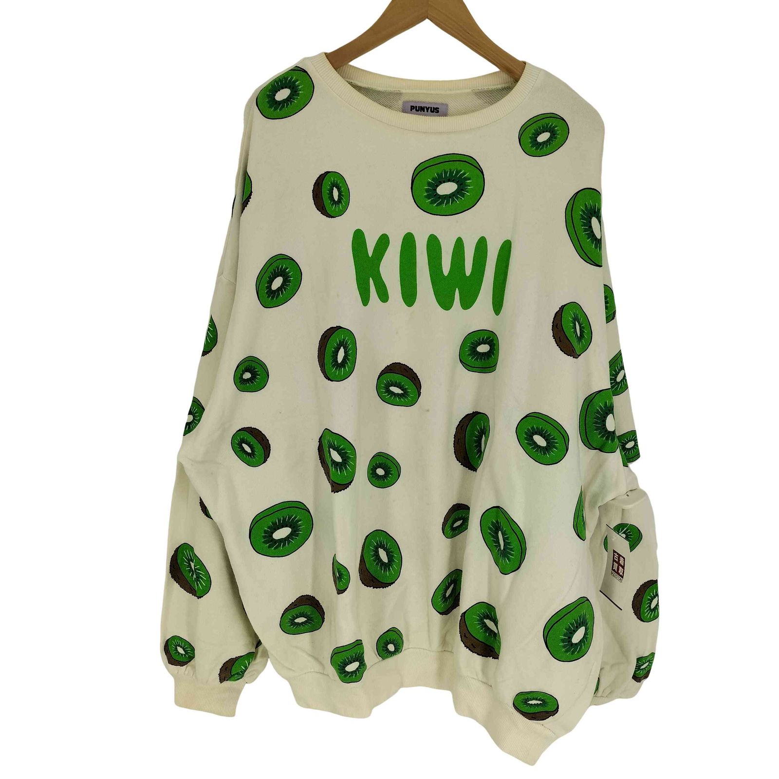 プニュズ PUNYUS 18AW フード 総柄 スウェット レディース JPN