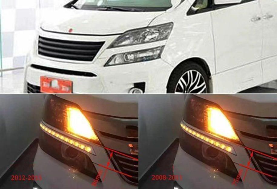 トヨタ 20系 ヴェルファイア 前期後期 メッキグリルガーニッシュ付 LED デイライト＆シーケンシャルウインカー機能 FFCRYSTALESIA_COM