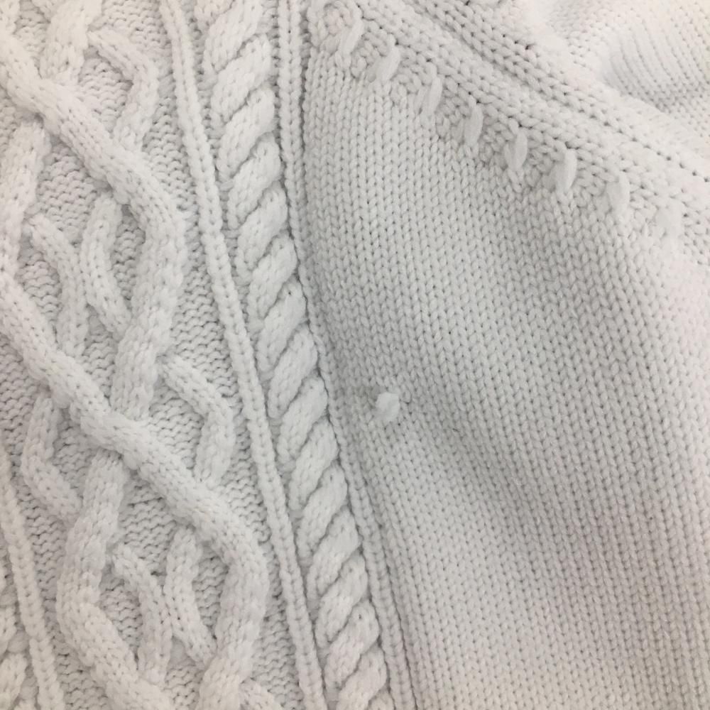 美品】セントアンドリュース セーター 白 ロゴ刺しゅう 裏地付き  