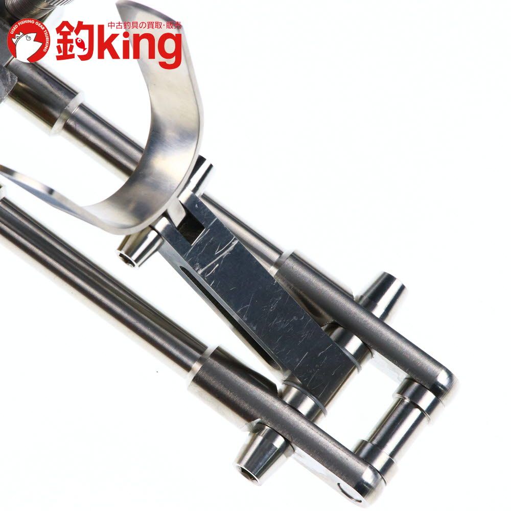 中古】 CHONMAGE FISHING 64チタン製 ツインシャフト竿受け U字