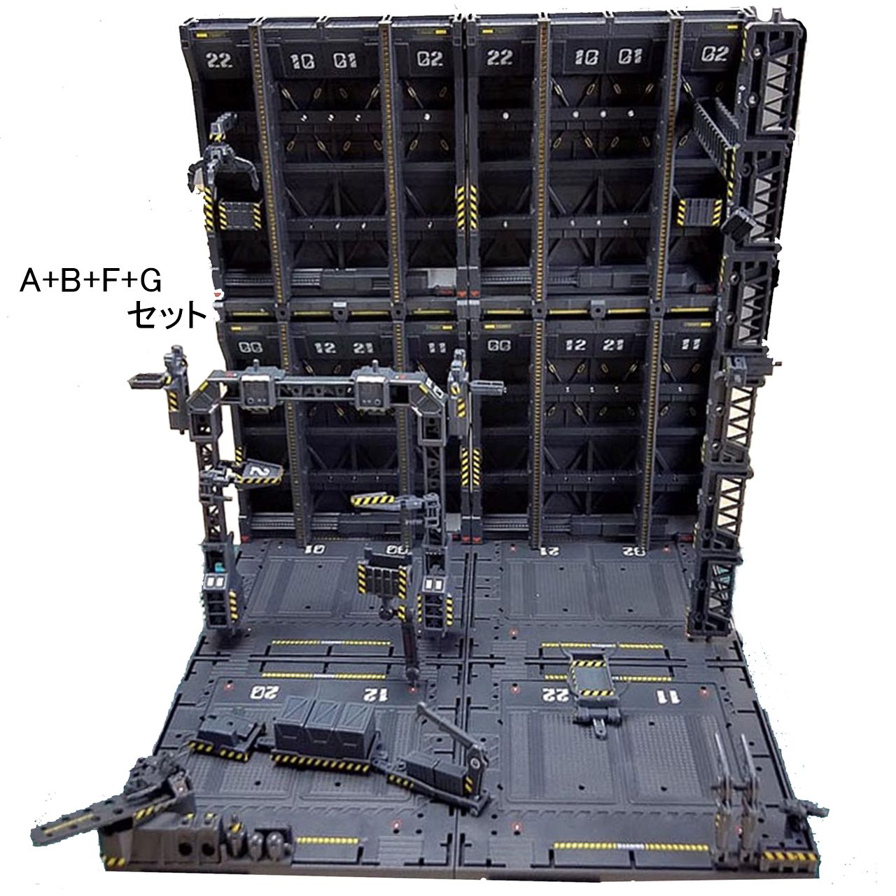 ジオラマ ベース (A+B+F+Gセット) 格納庫 基地 - メルカリ