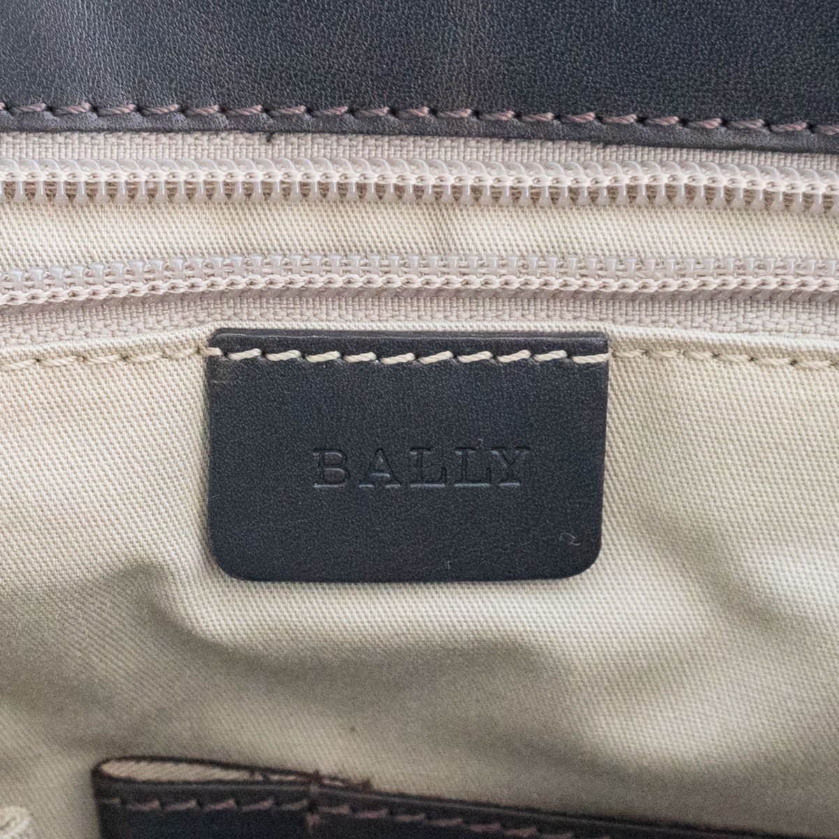 美品】BALLY 【レザー ショルダーバッグ】ブラウン トレイン