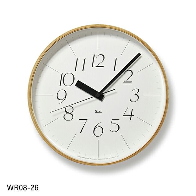 レムノス 掛け時計 RIKI CLOCK RC 電波時計 WR08 NEXPOTALLINN_EU