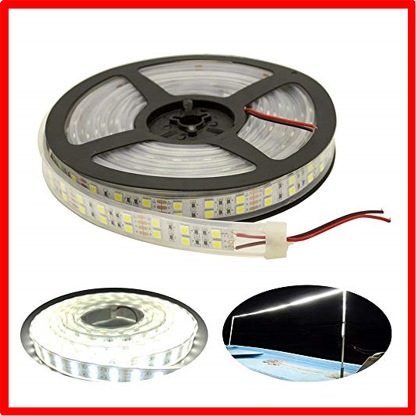 LEDテープライト ホワイト 5m SMD5050 切断可能 2列 600連 白