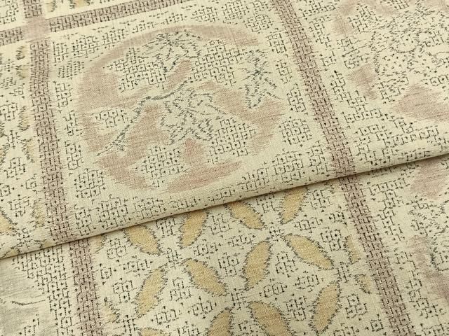 特撰きもの重要無形文化財 本場結城紬 100亀甲 藍 結城紬 100亀甲 藍